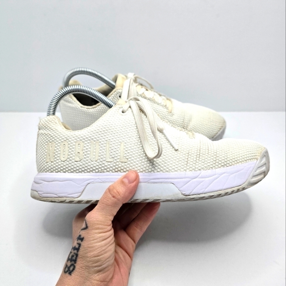 NOBULL | Rock Trainer white sporty lilac CrossFit sneakers | WMS 7.5